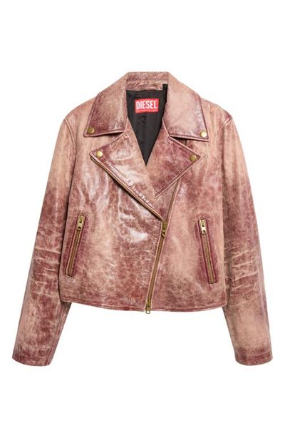 DIESEL® DIESEL® L-Unatic Leather Moto Jacket