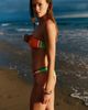 Diesel Diesel Melania-D-Pop Colorblock Bandeau Bikini Top in Orange, Women's at Urban Outfitters - 2