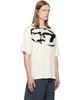 Diesel Diesel Off-White Distressed Flocked Logo T-shirt - 2