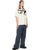 Diesel Diesel Off-White Distressed Flocked Logo T-shirt - 4