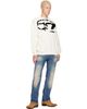 Diesel Diesel Off-White Flocked Sweatshirt - 4