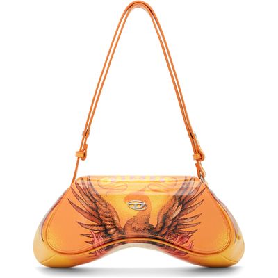 Diesel Diesel Orange Play-Glossy Printed Crossbody Bag