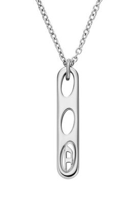 DIESEL® DIESEL® Oval D Bar Pendant Necklace