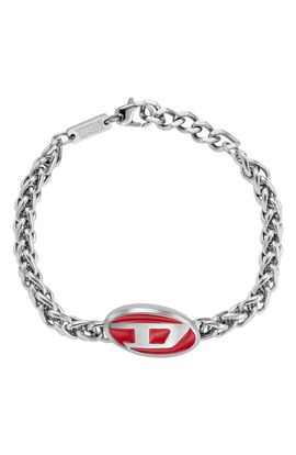 DIESEL® DIESEL® Oval D Enamel Chain Bracelet