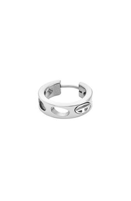 DIESEL® DIESEL® Oval D Logo Single Hoop Earring