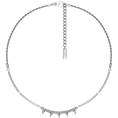 DIESEL® DIESEL® Pavé Cubic Zirconia Spike Chain Necklace