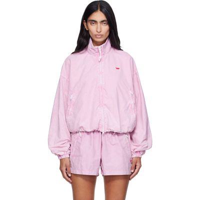 Diesel Diesel Pink Faded Bomber Jacket