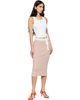 Diesel Diesel Pink Ribbed Knit Contrast Waistband Midi Skirt - 4