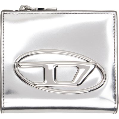 Diesel Diesel Silver 1dr Bifold Zip L Wallet