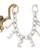 Diesel Diesel Silver & Gold Metal Letter Charm Cherub Keychain - 2