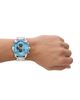 DIESEL® DIESEL® Spiked Blue Chronograph Bracelet Watch, 49mm - 4