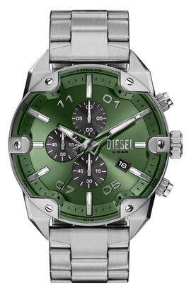 DIESEL® DIESEL® Spiked Chronograph Bracelet Watch, 49mm