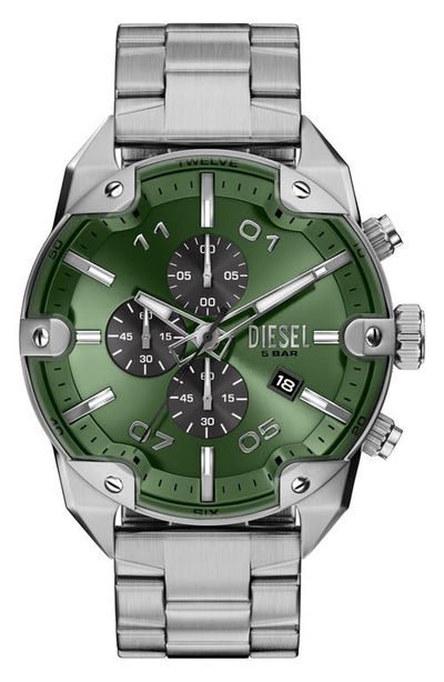 DIESEL® DIESEL® Spiked Chronograph Bracelet Watch, 49mm