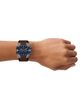 DIESEL® DIESEL® Spiked Cushion Chronograph Leather Strap Watch, 44mm - 2