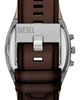 DIESEL® DIESEL® Spiked Cushion Chronograph Leather Strap Watch, 44mm - 3