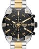 DIESEL® DIESEL® Spiked Two-Tone Bracelet Chronograph Watch, 49mm - 1