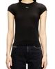 DIESEL® DIESEL® T-Angie-OD Embroidered Oval D Cutout T-Shirt - 1