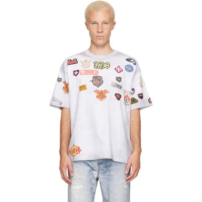 Diesel Diesel White All-Over Patches T-Shirt