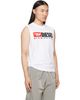 Diesel Diesel White Chest Logo Print Tank Top - 2