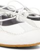 Diesel Diesel White D-Mile Lace-Up Ballerina Flats - 4