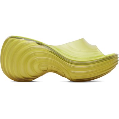 Diesel Diesel Yellow Melissa Edition Platform Mule Heeled Sandals