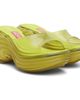 Diesel Diesel Yellow Melissa Edition Platform Mule Heeled Sandals - 4