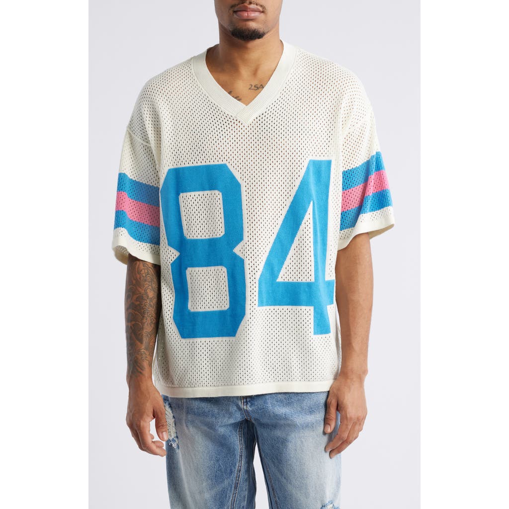 DIET STARTS MONDAY DIET STARTS MONDAY '84 Appliqué Mesh Cotton Graphic Jersey