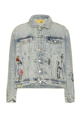 Diet Starts Monday Diet Starts Monday Doodle Trucker Jacket