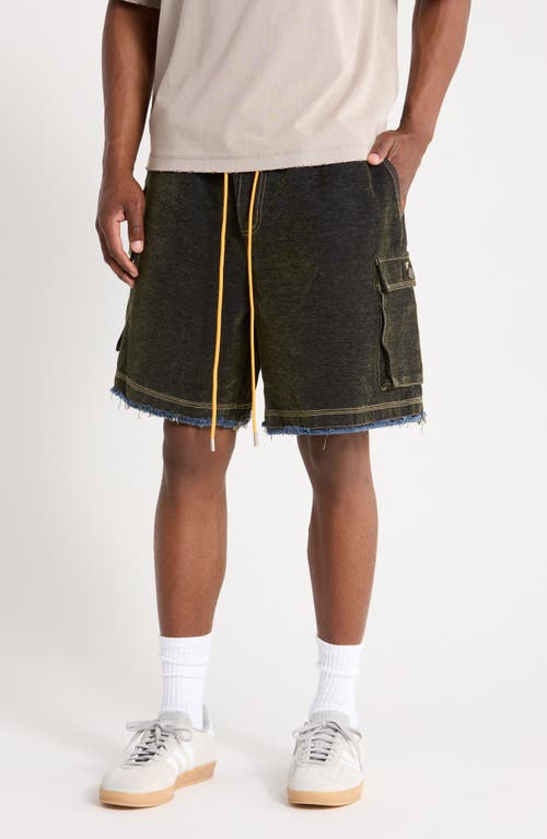 DIET STARTS MONDAY DIET STARTS MONDAY Flocked Drawstring Cargo Shorts