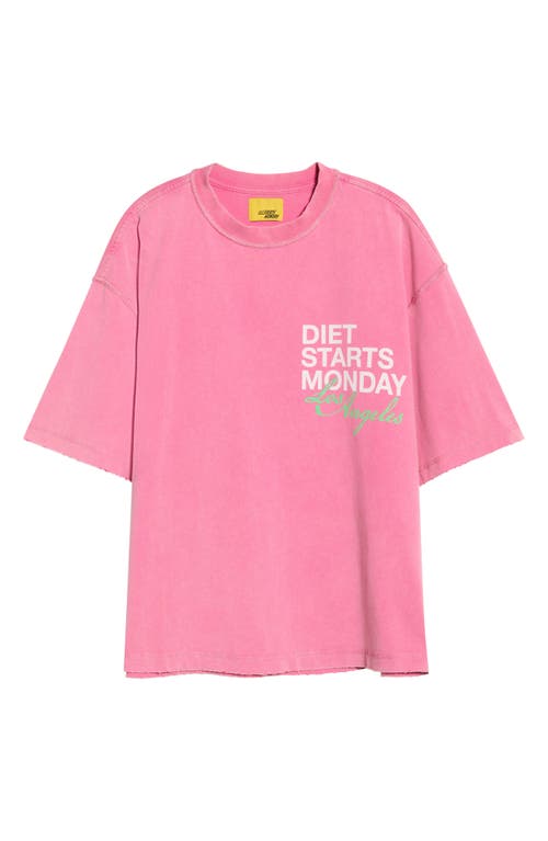 DIET STARTS MONDAY DIET STARTS MONDAY Los Angeles Cotton Graphic T-Shirt