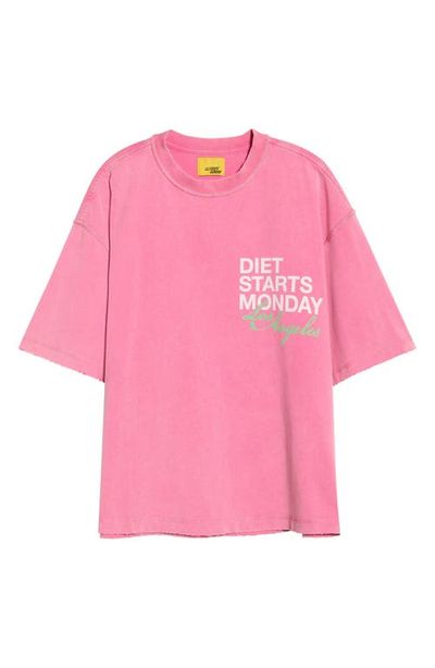 DIET STARTS MONDAY DIET STARTS MONDAY Los Angeles Cotton Graphic T-Shirt
