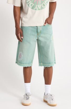 DIET STARTS MONDAY DIET STARTS MONDAY Sol Raw Hem Denim Shorts