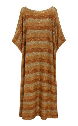 Dima Ayad Dima Ayad Striped Sequined Maxi Kaftan