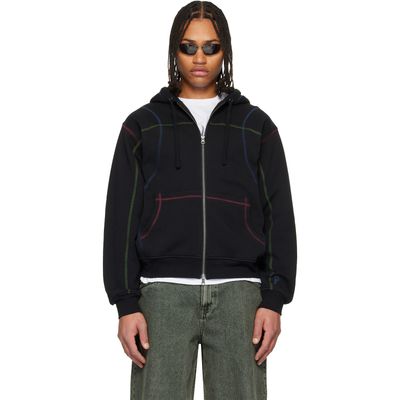 Dime Dime Black Court Zip Hoodie