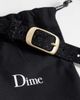 Dime Dime shaggy textured leather belt in black - 2