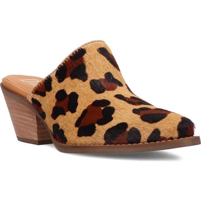 Dingo Dingo Calico Genuine Calf Hair Mule
