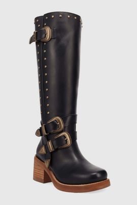 Dingo Dingo Fillmore Leather Boot in Black, Women's at Urban Outfitters