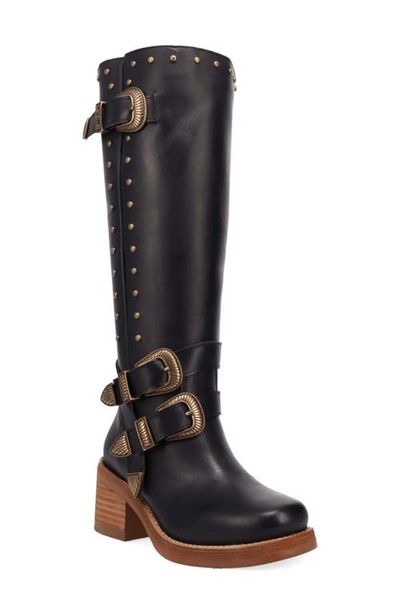 Dingo Dingo Fillmore Studded Knee High Boot