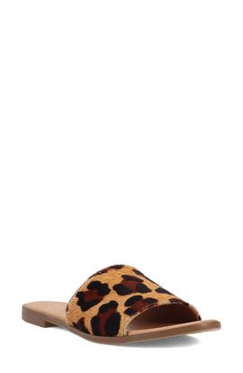 Dingo Dingo Tabby Genuine Calf Hair Slide Sandal