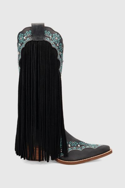Dingo Dingo Tequila Sunrise Suede Boot in Black, Women's at Urban Outfitters