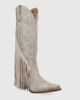 Dingo Dingo Walk West Leather Fringe Cowboy Boot in White, Women's at Urban Outfitters - 2