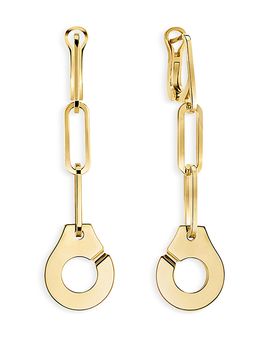 Dinh Van Dihn Van 18K Yellow Gold Menottes Link Drop Earrings