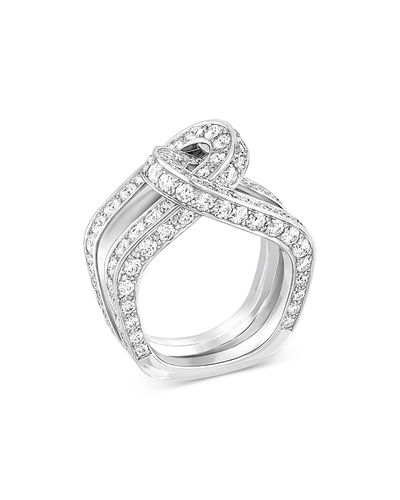 Dinh Van Dinh Van 18K White Gold Maillon Diamond Ring
