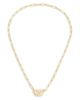 Dinh Van Dinh Van 18K Yellow Gold Menottes Dinh Van Diamond Handcuff Open Paperclip Link Chain Pendant Necklace, 17.32 - 2