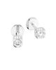Dinh Van Women's Le Cube Diamant Platinum & Diamond Medium Stud Earrings - 1