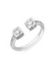 Dinh Van Women's Le Cube Diamond 18K White Gold Ring - 1