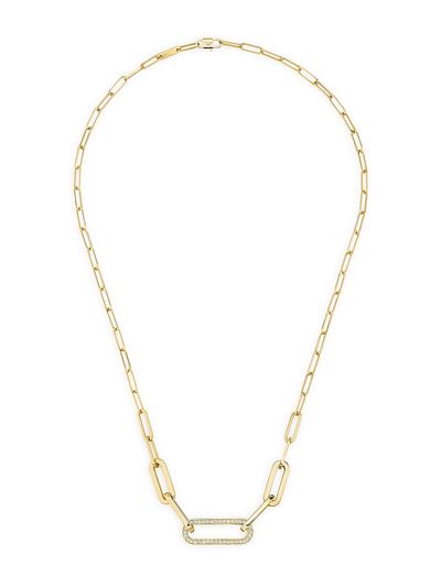 Dinh Van Women's Maillon 18K Gold & Diamond Necklace