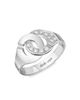 Dinh Van Women's Menottes Dinh Van R10 18K White Gold & Diamond Handcuff Ring - 1