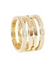 Dinh Van Women's Pulse 18K Yellow Gold & 1.10 TCW Diamond Triple-Band Ring - 2