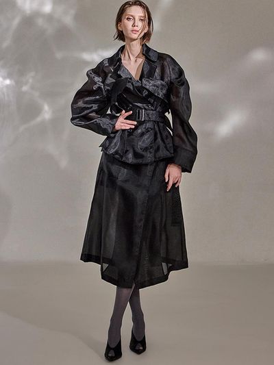 DINT Bustier Set Classic Trench Coat (MBD42O2JK004)
